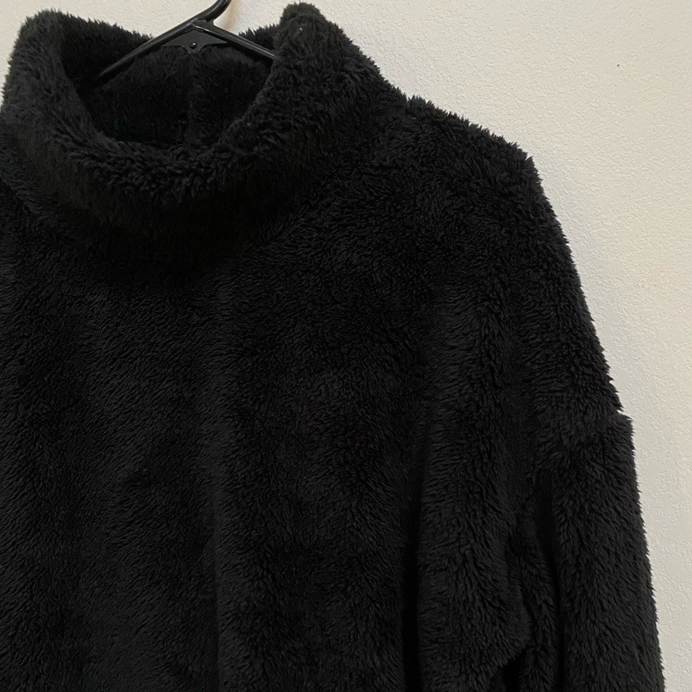 Fuzzy Cowl Neck Sweater